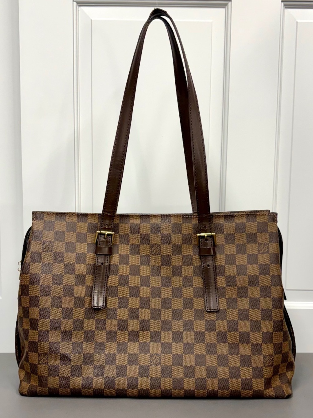 Louis Vuitton Damier Ebene Canvas Chelsea Tote Bag